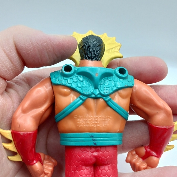 Vintage 1991 WWF WWE Hasbro Series 4 Ricky The Dragon Steamboat Action Figure - Picture 7 of 7